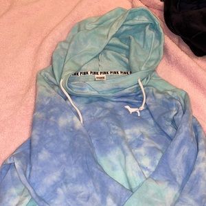 Oversized Tie Dye Blue Sweatshirt